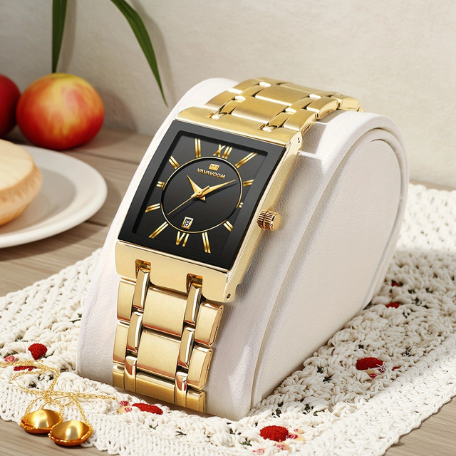 VA VA VOOM Armbanduhr, Quarz, Edelstahl, Blau, Herren - Bild 1
