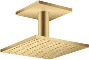 Hansgrohe Axor Kopfbrause Decke Rain in Gold, quadratisch, B/B/H: 25 x 25 x 2,5 cm - Bild 1