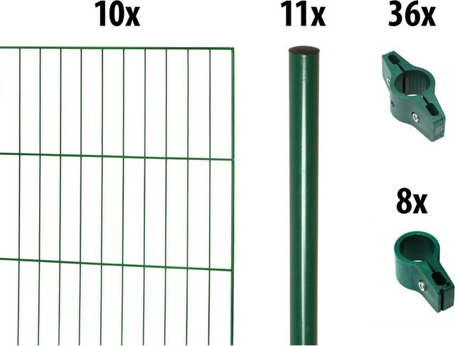 Floraworld Einstabmatten-Set Moosgrün, B: 20 m, H: 150 cm, Ø: 34 mm - Bild 1