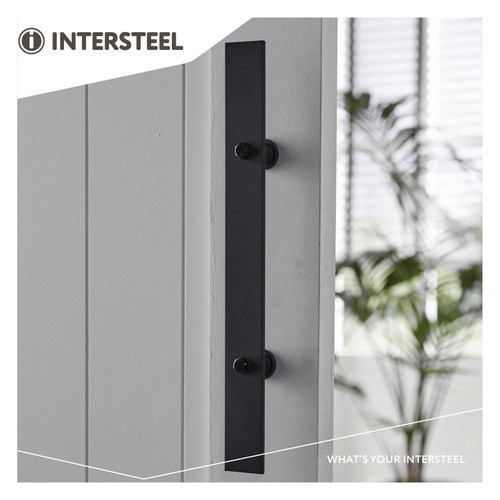 Intersteel Stoßgriff aus Edelstahl in Schwarz oder Braun, Breite: 40 cm, Höhe: 4 cm - Bild 2