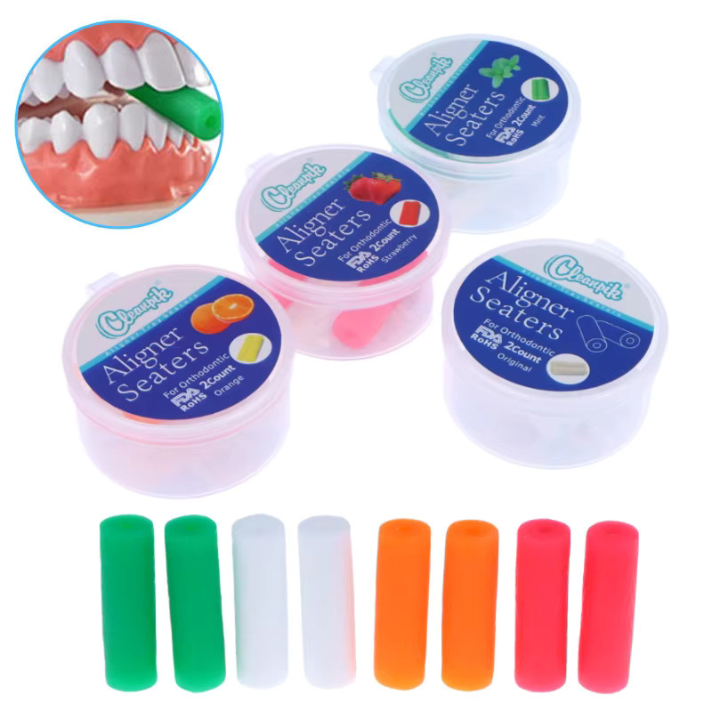 HNKMP Kauhilfen für Aligner-Trays und Zahnspangen, 2 Stück, Unisex - Bild 2