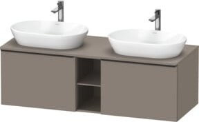 Duravit Waschtischunterschrank D-Neo Wandhängend in Schwarz/Grau B/T/H: 140 x 55 x 45,9 cm - Bild 1