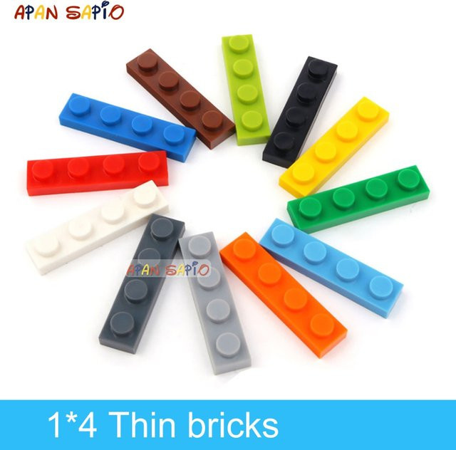 APAN SAPIO DIY Bausteine dünne Figuren Ziegel, 120-teiliges Set - Bild 1