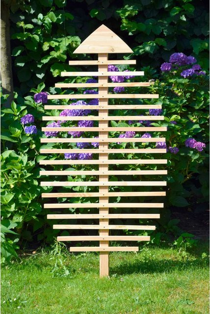 Dobar Rankhilfe in Blattform Fagus Braun 160 cm - Bild 2