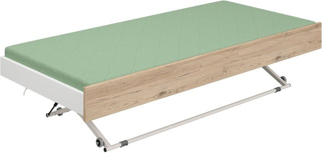 Paidi Kira Ausziehbett Floyd in Braun mit lackierten Metall-Elementen, Breite: 90 cm, Länge: 190 cm - Bild 1