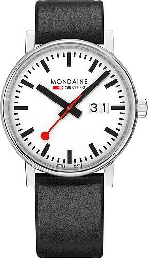 Mondaine Armbanduhr, Quarz, Edelstahl, 40 mm, Unisex - Bild 1