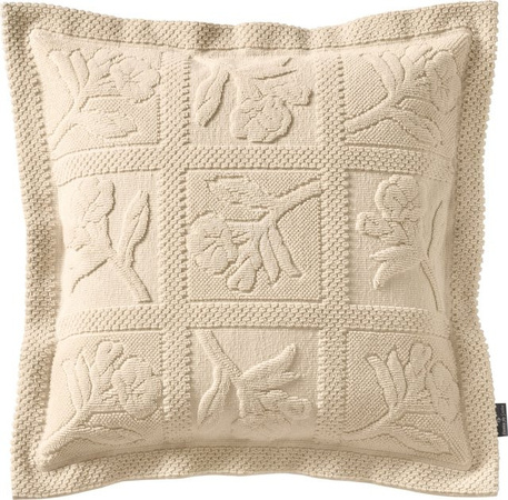 Kissenhülle Pereira da Cunha aus 100% Baumwolle, quadratisch, beige, 50 x 50 cm