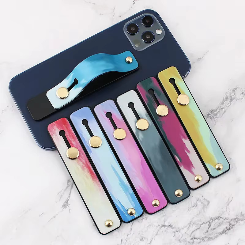 HTHwish Universal Handgelenk-Band Telefonhalter mit Finger Grip und Handy-Ständer für iPhone, Samsung und Huawei in Multicolour - Bild 4