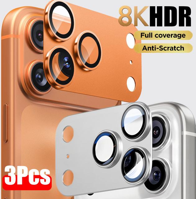 Kameraschutz aus gehärtetem Metall für iPhone 17 Pro Max und iPhone 17 Pro Air in Gold - Bild 1
