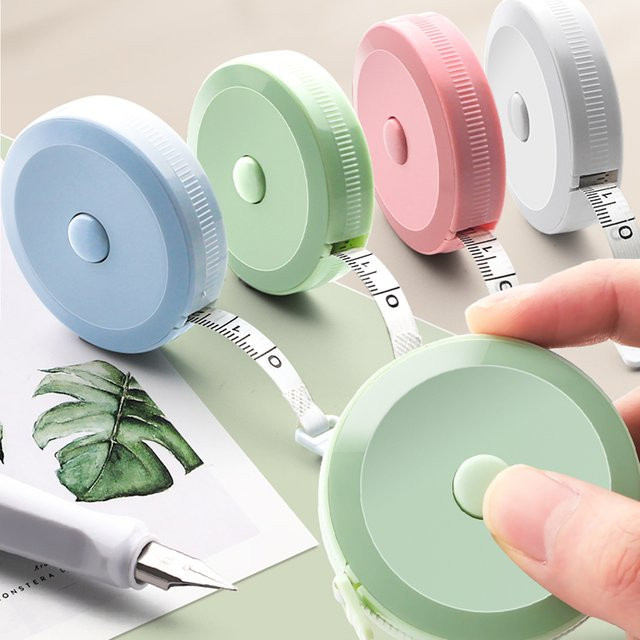 Flexibles Schneidermaßband von OBOS in Blau mit 2 Meter Skala für Körpermaße und Näharbeiten - Bild 1