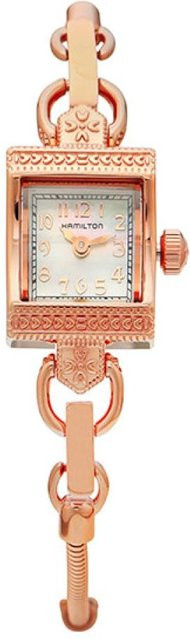 Hamilton Armbanduhr, Edelstahl, Quarz, beige, Roségold, Damen - Bild 1