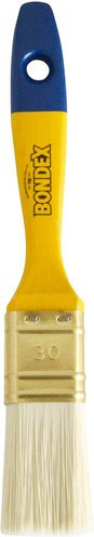 Bondex Flachpinsel mit Synthetikborsten und Holzgriff, Farbe: Gelb, Arbeitsbreite: 30 cm - Bild 1