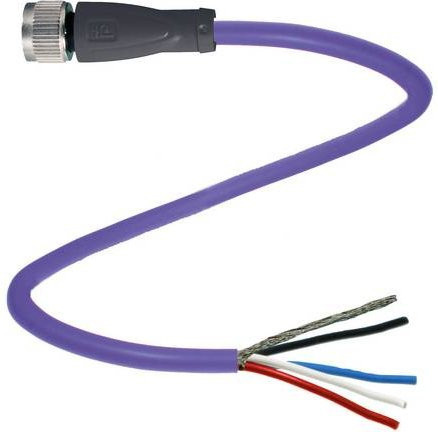 Pepperl+Fuchs 70114140 Sensor-Aktor-Steckverbinder konfektioniert mit 5 Polen und 1,5 m Kabellänge in Violett - Bild 1