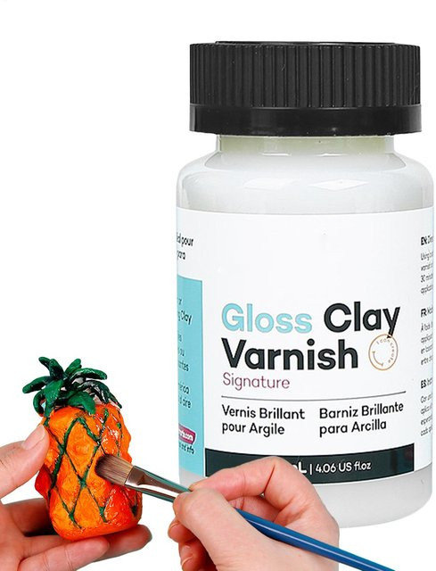 Glänzender Acryllack für Tonkeramik, Holz und Ölgemälde, transparent, wasserbasiert und wetterfest, 120 ml - Bild 1