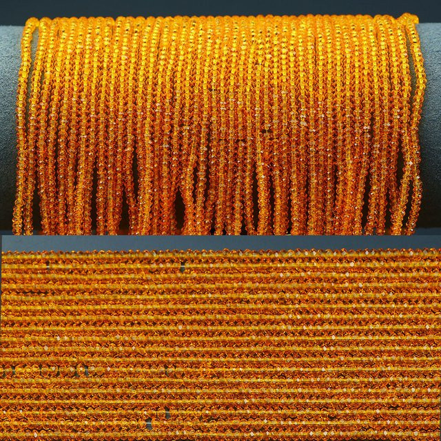 WLYeeS Distanzperlen, Orange, 2 mm, Unisex - Bild 1