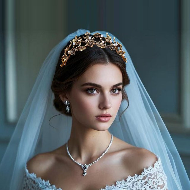 FirstStar Tiara, Kristall und Perle, Damen - Bild 1