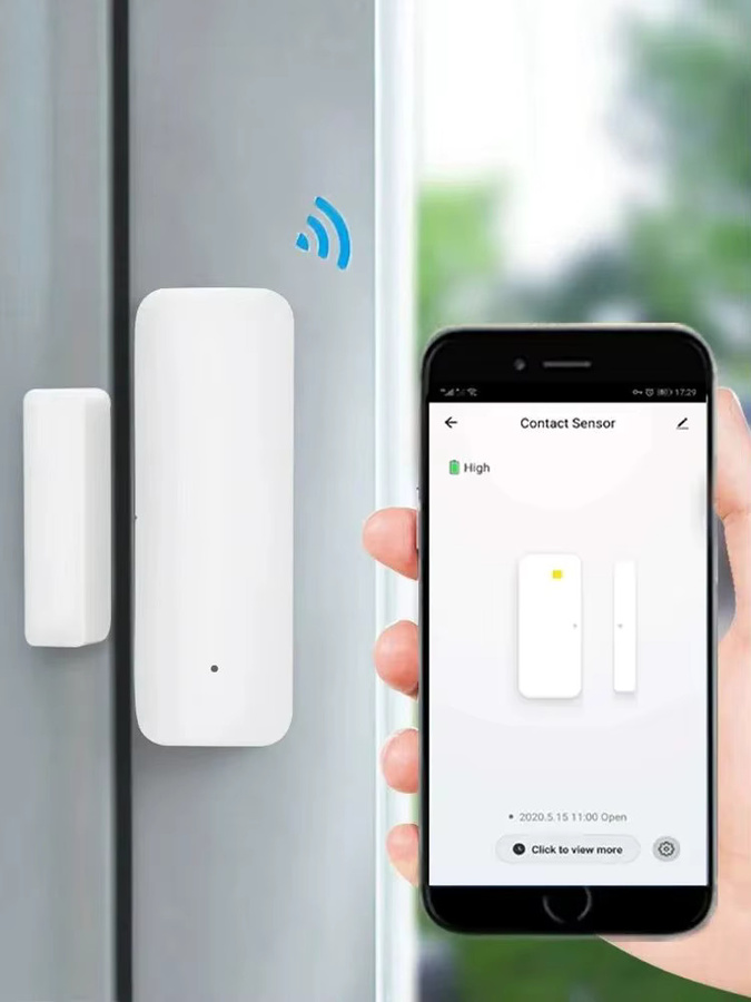 Tuya Zigbee 3.0 Intelligenter Magnetischer Türsensor in Weiß für Heimsicherheitsautomatisierung mit App-Benachrichtigung und Z2M-Kompatibilität - Bild 7