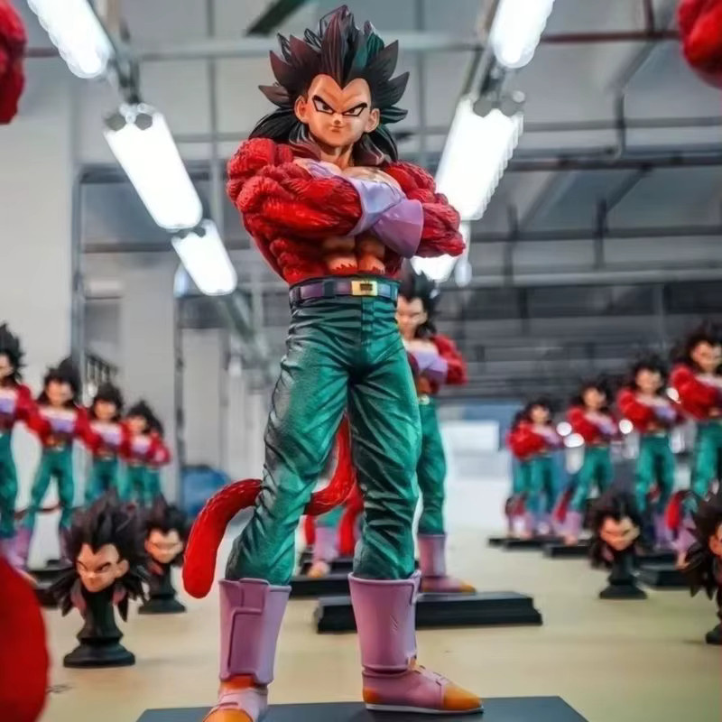 Bandai Dragon Ball Super Saiyajin 4 Goku Vegeta Doppelköpfige Statue Figur, Kunststoff - Bild 1