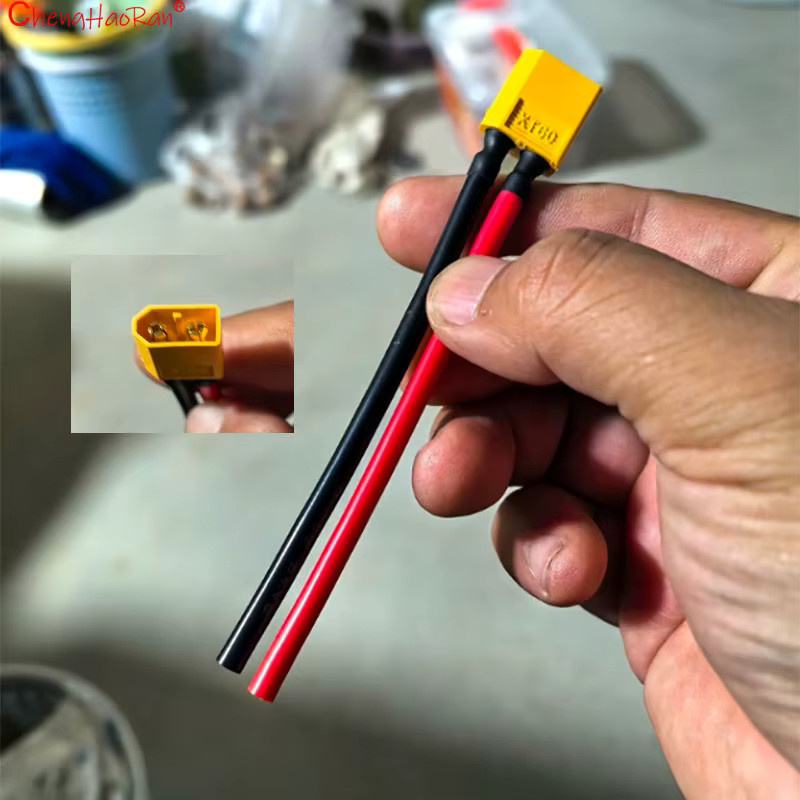 ChengHaoRan XT60 Stecker- und Buchsen-Set mit Kabeladapter zur Verlängerung von Lithium-Batterie-Ladekabeln - Bild 4