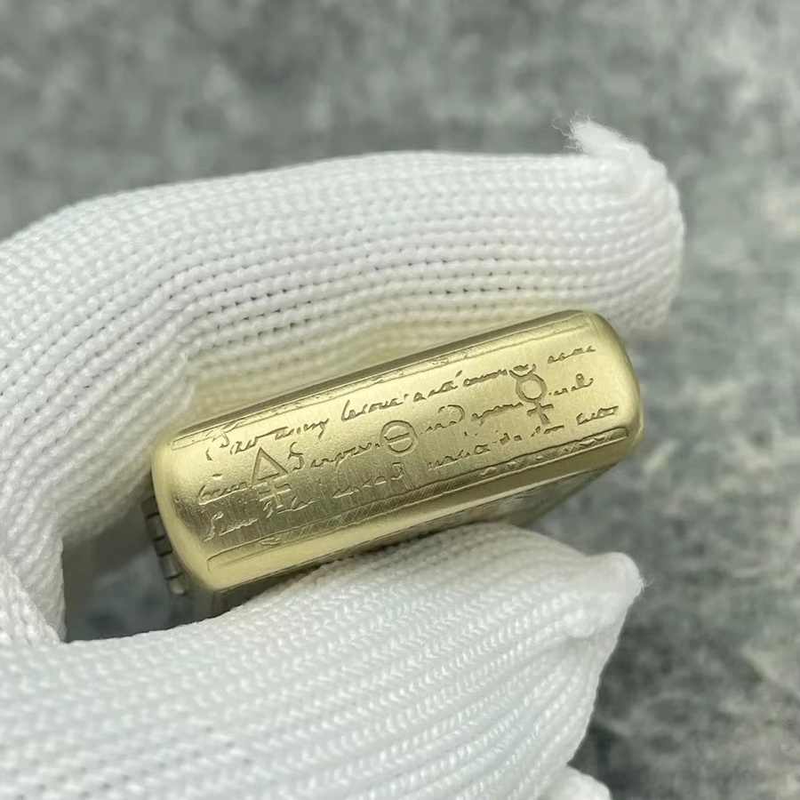 Zippo Windproof Collection Feuerzeug Constantine Priest in Antique Golden Brass - Bild 2