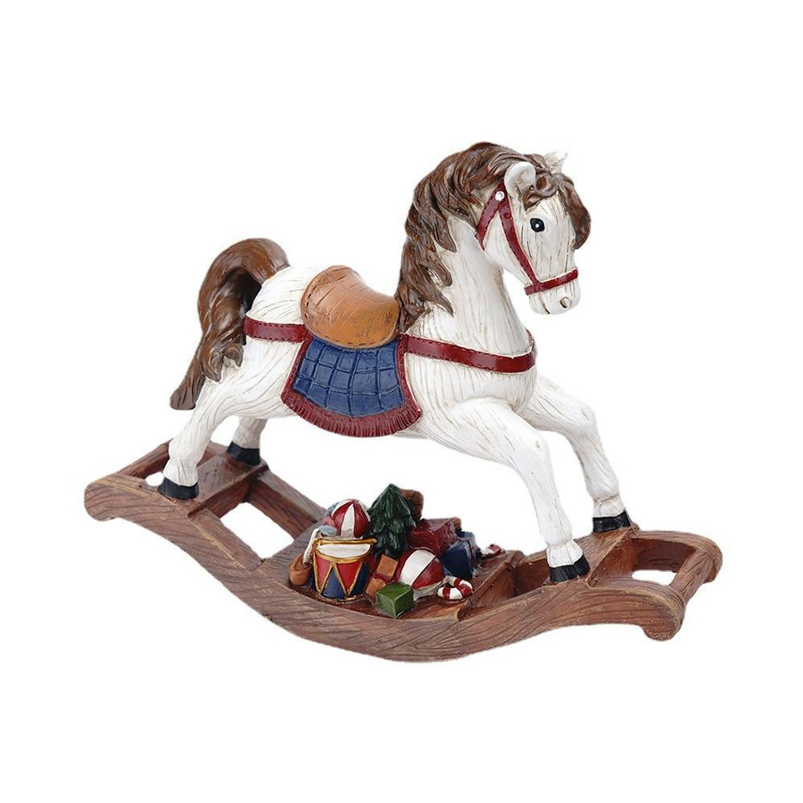 Yiran Furniture Weihnachts-Tier-Ornament aus Harz für die Weihnachtsbaum-Dekoration und als Tischdekoration - Bild 2