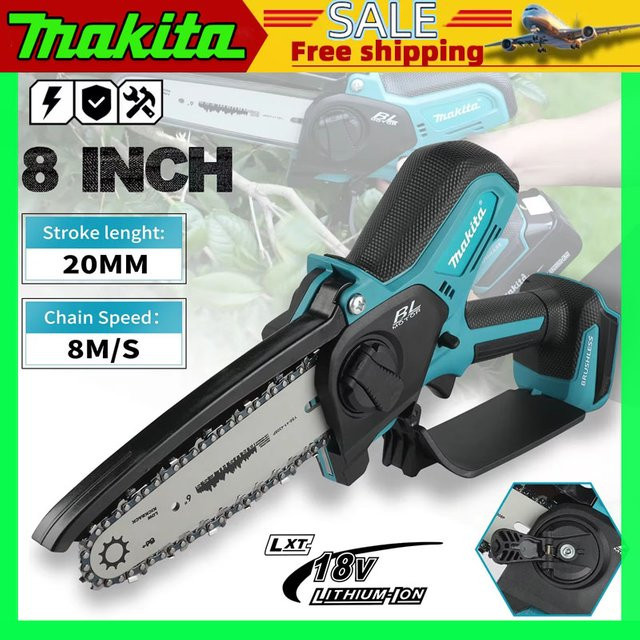 Makita 18V Akku-Mini-Kettensäge für die Holzbearbeitung in Petrol - Bild 1