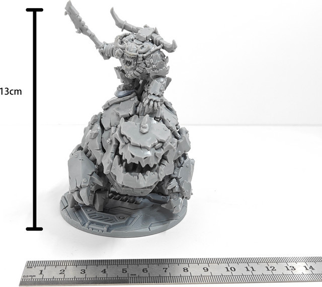 Tusk Model Fantasy Orc Ork, Einzelfigur, Harz, Grau - Bild 1