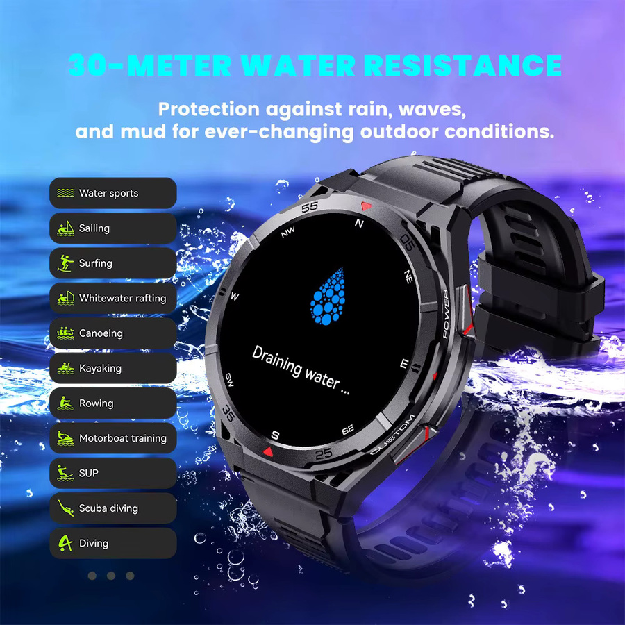 Leadoys X2B GPS Smartwatch mit Outdoor-Sport-Tracking und 50 Meter Wasserdichtigkeit - Bild 2