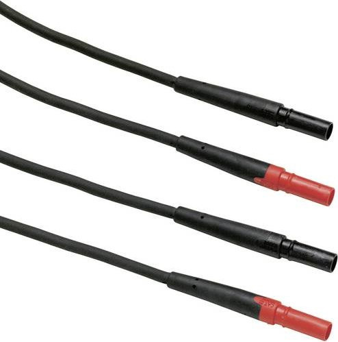 Fluke TL27 Sicherheits-Messleitungs-Set mit 4 mm Steckern in Rot und Schwarz, Länge: 1,50 m - Bild 1