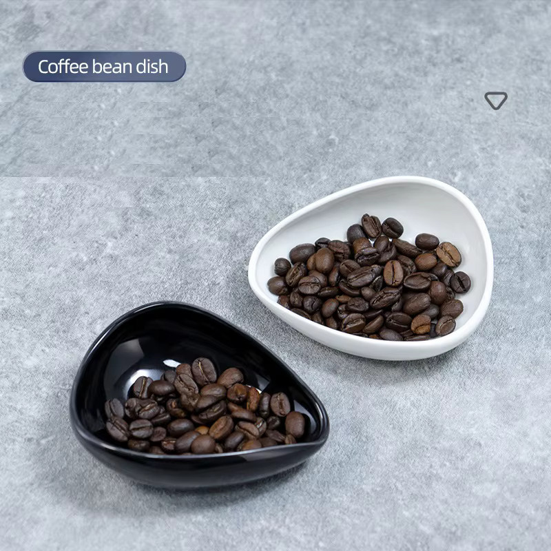 Kanone Keramik-Dosierschale in Schwarz, ovale Mehrzweck-Schale für Kaffeebohnen und Tee - Bild 2