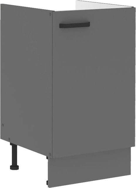 Spülenunterschrank NESSA für deine Einbauküche in Anthrazit Matt, Breite: 50 cm - Bild 1