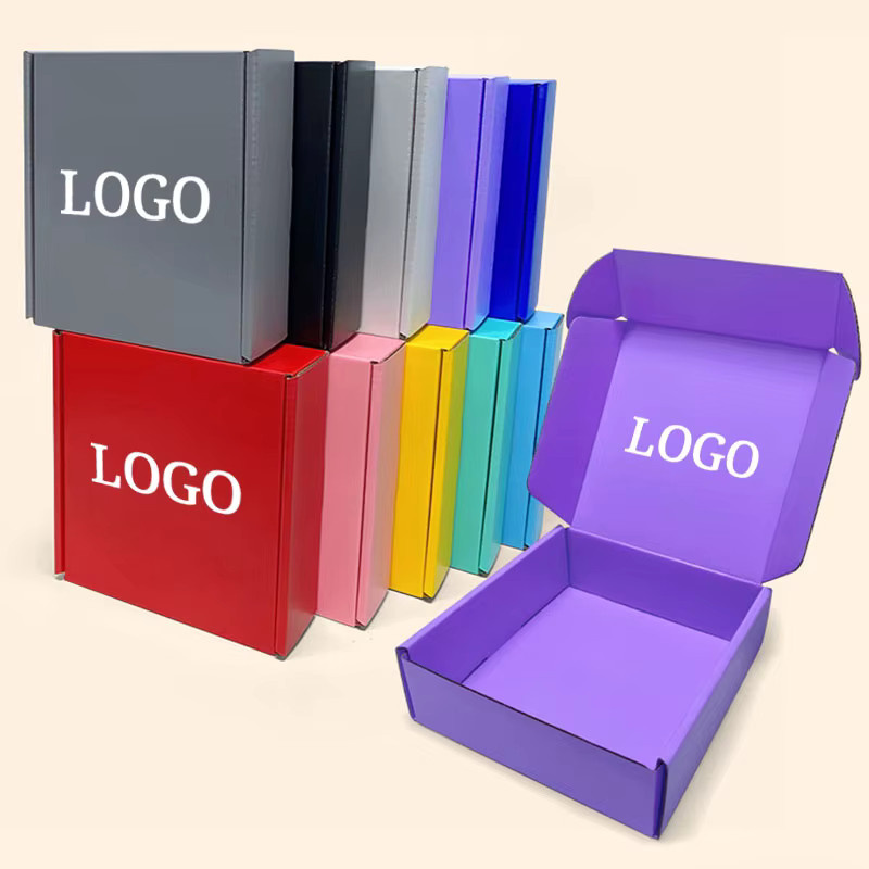 Faltbare Geschenkbox aus Papier in Grau mit individuellem Logo für Hochzeiten, Partys oder als Kosmetik- und Kleidungsbox - Bild 2