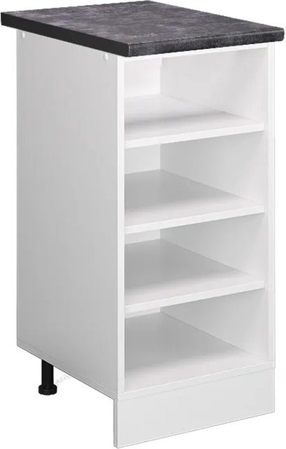 Vicco Küchenregal R-Line Offener Küchenschrank Weiß/Anthrazit B/T/H: 40 x 18,72 x 81,6 cm - Bild 1