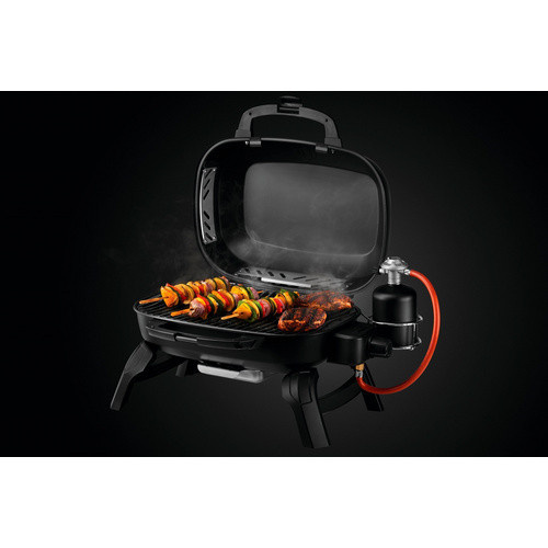 Napoleon Gasgrill TRAVELQ 240 Tabletop mit 1 Brenner in Schwarz und Gusseisen-Rost - Bild 2