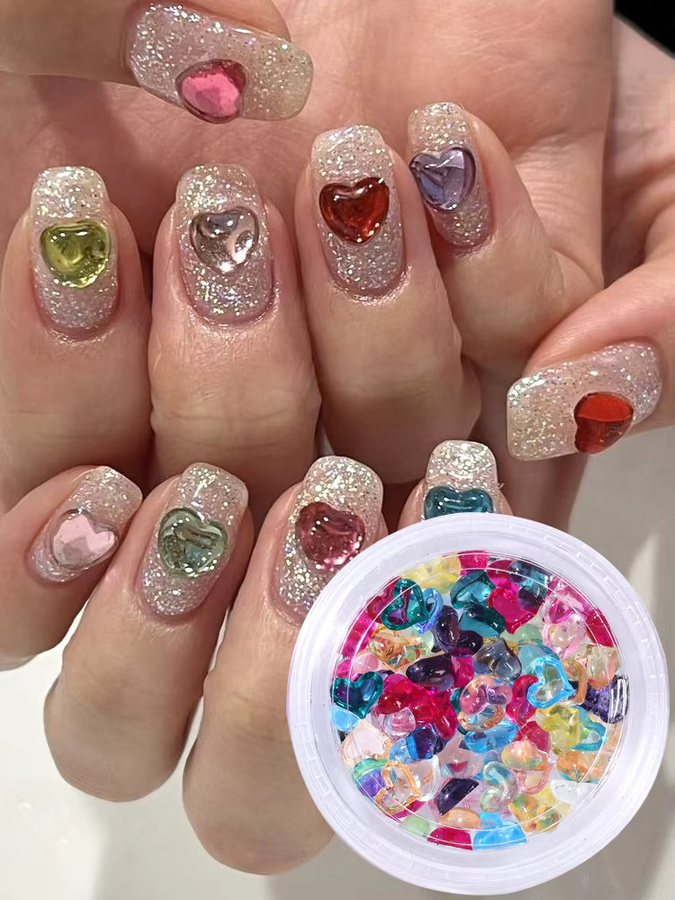 SWEET TREND Nail Art Charms Love Heart, Glänzend - Bild 3