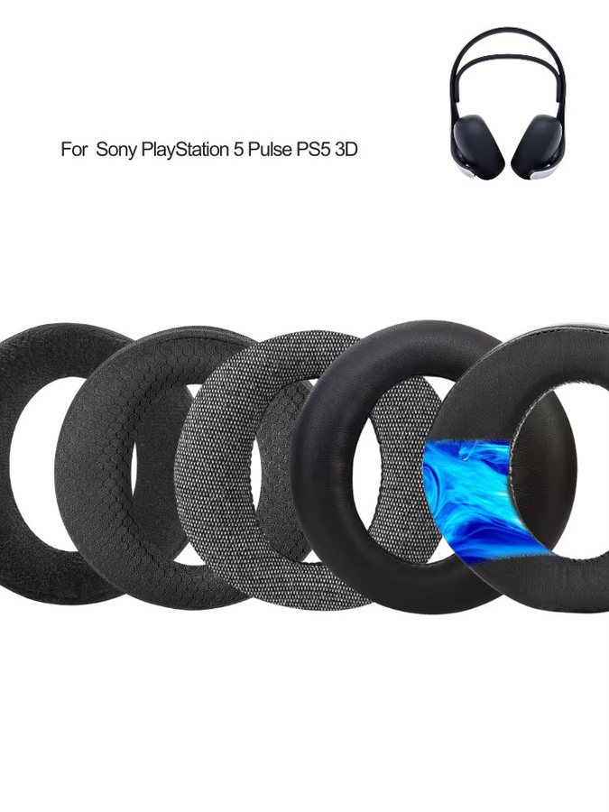 Sony Ersatz-Ohrpolster aus Memory-Schaum für PlayStation PS5 Pulse 3D Wireless Kopfhörer in Schwarz - Bild 5