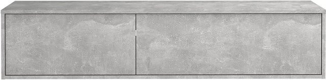 Waschbeckenunterschrank Isaure von Vente-unique in Hellgrau mit modernem Design, Breite: 150 cm, Tiefe: 47 cm, Höhe: 32 cm - Bild 1