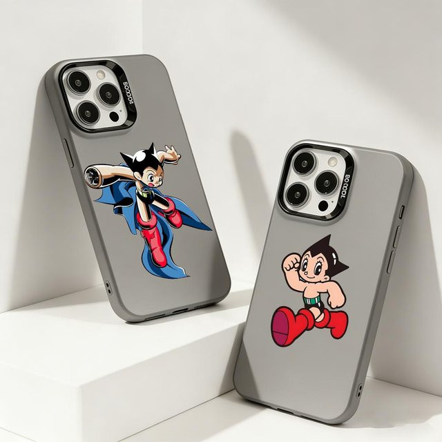 A-Astro Boy Sturzsichere Handyhülle für iPhone 17/16/15/14/13/12 Pro Max Plus, Schwarz - Bild 1