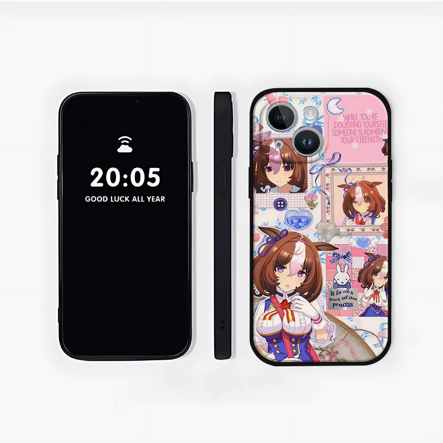 Mesuca Anime Umamusume Pretty Derby Handyhülle für iPhone in Schwarz und Multicolour - Bild 2