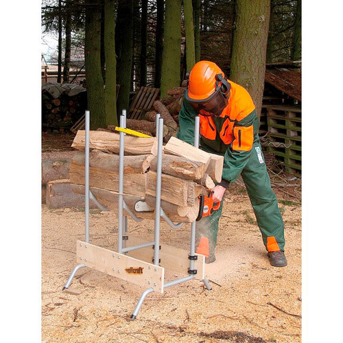 Wolfcraft Sägebock klappbar silberfarben B/T/H: 150,0 x 112,0 x 67,5 cm - Bild 2