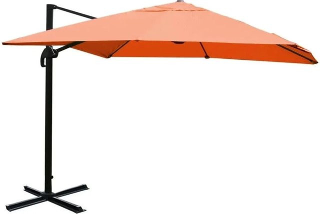 MCW Ampelschirm A96 in Orange aus Polyester und Alu, drehbar, Durchmesser: 4,24 m - Bild 2