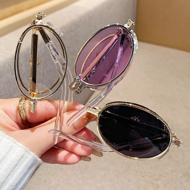 Samjune Sonnenbrille, Vollrand, Damen, faltbar - Bild 1