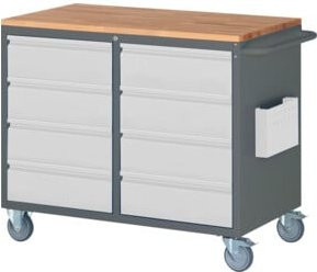 STIER Montagewagen Premium mit 8 Schubladen, Grau, B/T/H: 114,5 x 65,0 x 97,5 cm - Bild 1