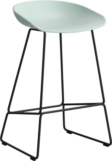 HAY About A Stool AAS 38 Hocker in Grün aus Stahl und Polypropylen - Bild 1
