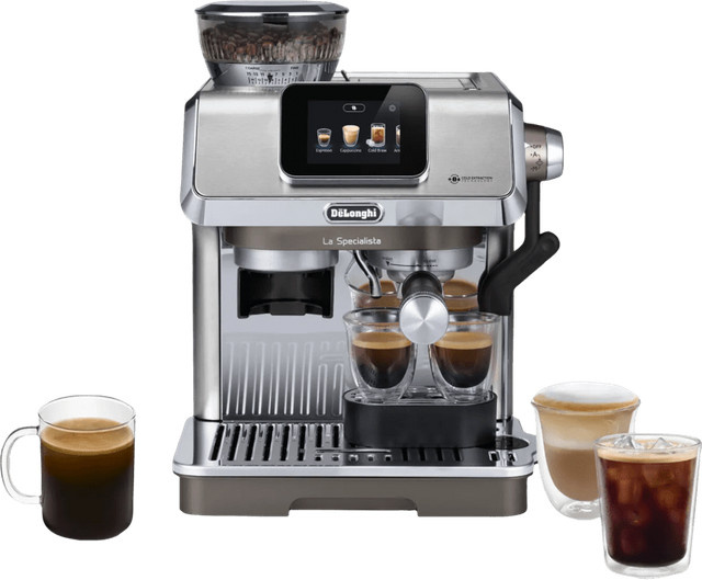 De'Longhi La Specialista Touch EC9455.M Siebträgermaschine in Silber mit Touch-Display, Thermoblock und Cold-Brew-Funktion - Bild 1