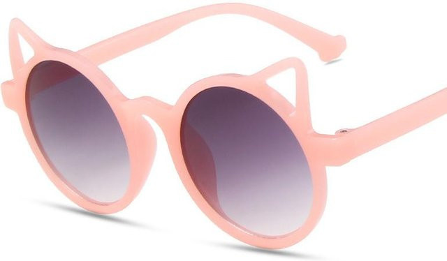 Agnews Sonnenbrille Kinder, Cartoon Katze, Vollrand, Kunststoff, rosa, Unisex - Bild 1