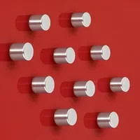 Sigel Magnet SuperDym C5 Strong Zylinder Silber Ø 10 mm x H 10 mm, 10 Stück - Bild 2