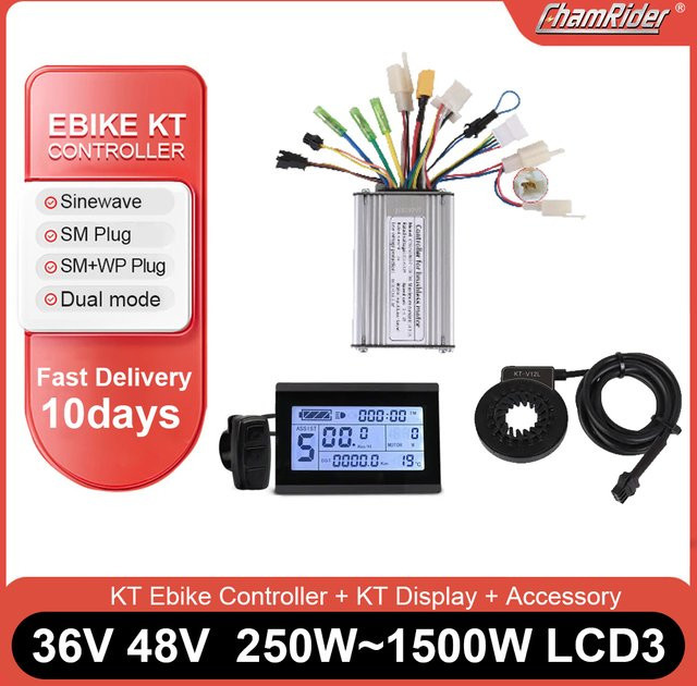 Bafang KT Ebike Controller mit LCD3 Display und PAS in Silber - Bild 1
