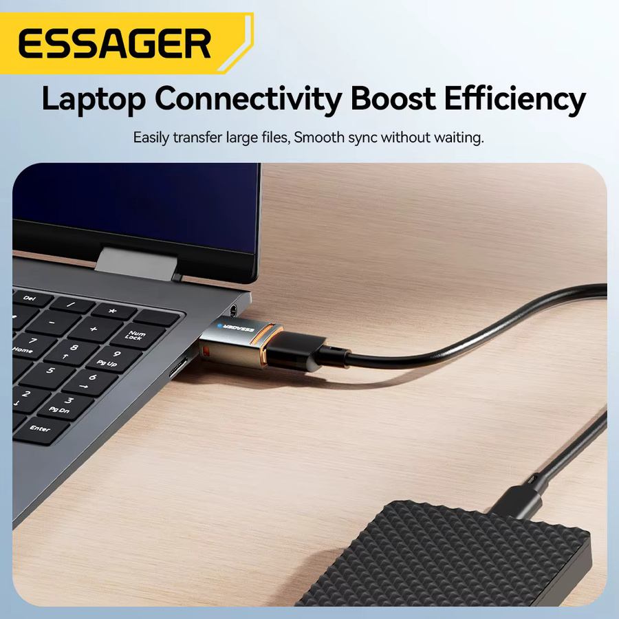 Essager USB 3.0 OTG Adapter Konverter mit Typ-C, USB-A und Micro USB Anschlüssen für MacBook, Samsung und iPhone - Bild 4