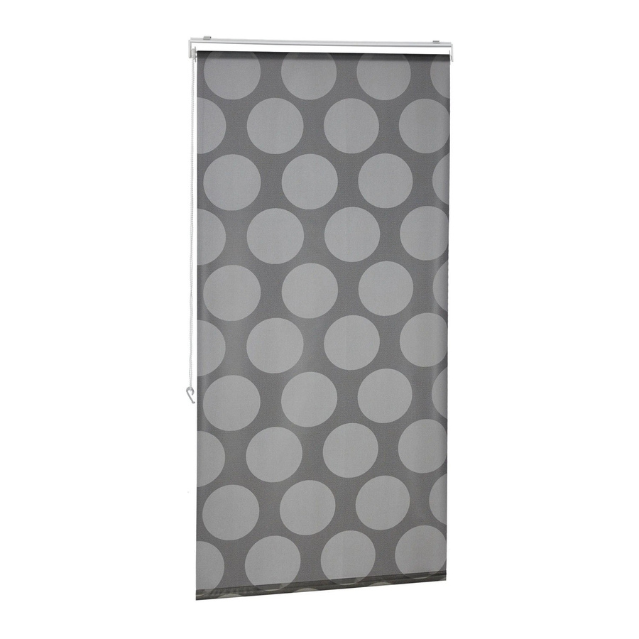 Relaxdays Duschrollo aus Kunststoff und Aluminium in Grau, wasserabweisend, B: 80 cm x H: 240 cm - Bild 2